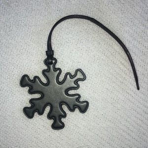 Coach Leather Ornament- Snowflake